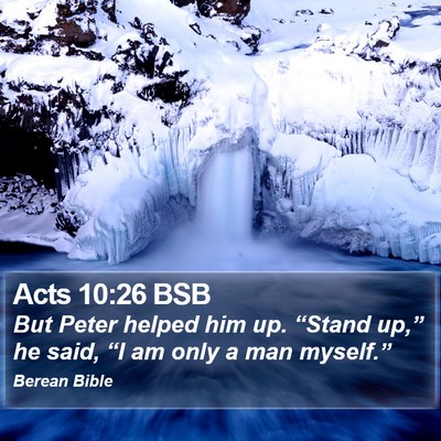 Acts 10:26 BSB Bible Verse Image