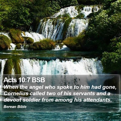 Acts 10:7 BSB Bible Verse Image