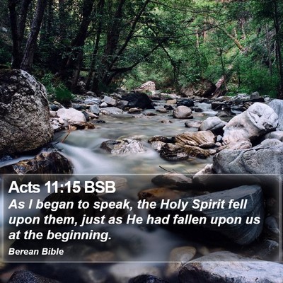 Acts 11:15 BSB Bible Verse Image