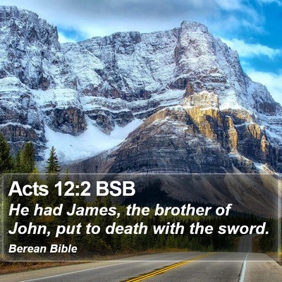 Acts 12:2 BSB Bible Verse Image