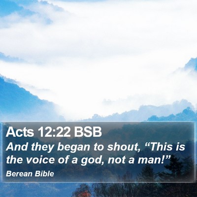 Acts 12:22 BSB Bible Verse Image