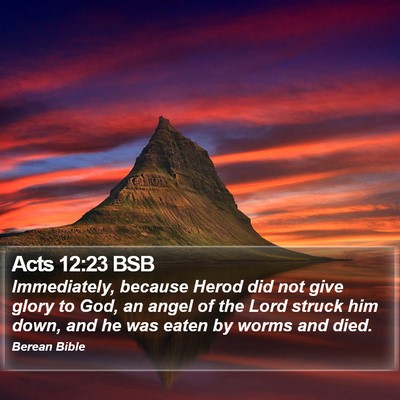 Acts 12:23 BSB Bible Verse Image