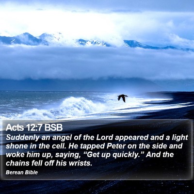 Acts 12:7 BSB Bible Verse Image