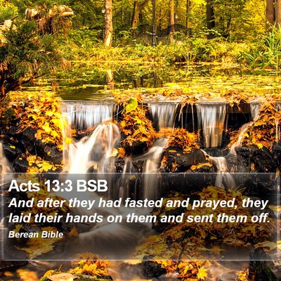 Acts 13:3 BSB Bible Verse Image