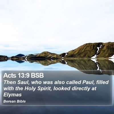 Acts 13:9 BSB Bible Verse Image