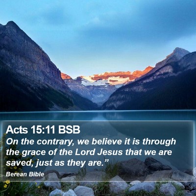 Acts 15:11 BSB Bible Verse Image