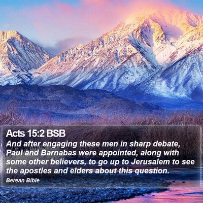 Acts 15:2 BSB Bible Verse Image