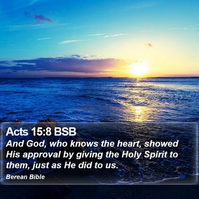 Acts 15:8 BSB Bible Verse Image