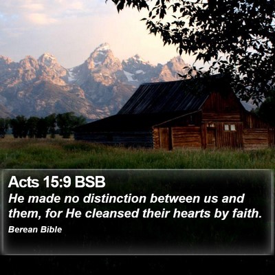 Acts 15:9 BSB Bible Verse Image
