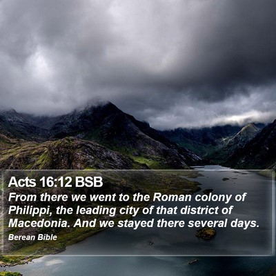 Acts 16:12 BSB Bible Verse Image