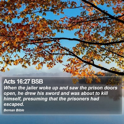 Acts 16:27 BSB Bible Verse Image