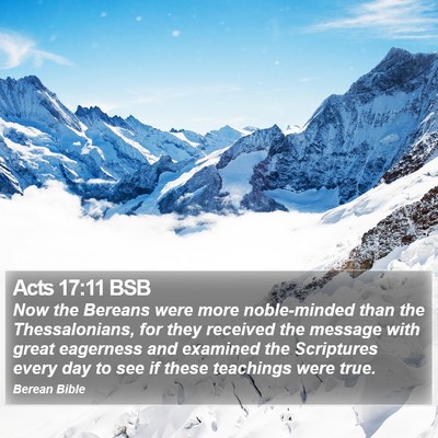 Acts 17:11 BSB Bible Verse Image