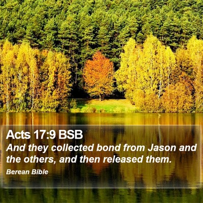 Acts 17:9 BSB Bible Verse Image