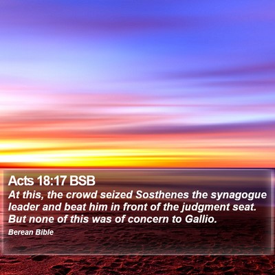 Acts 18:17 BSB Bible Verse Image