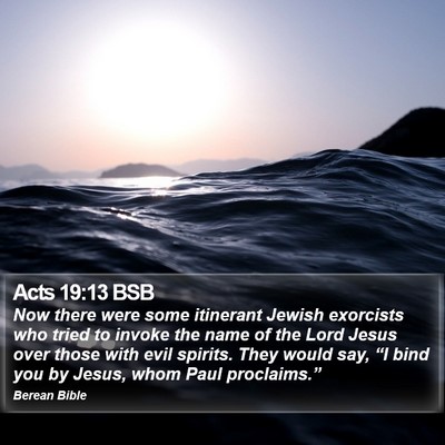 Acts 19:13 BSB Bible Verse Image