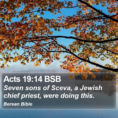 Acts 19:14 BSB Bible Verse Image