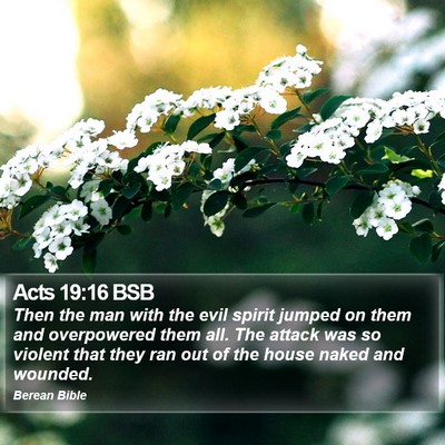 Acts 19:16 BSB Bible Verse Image