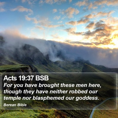 Acts 19:37 BSB Bible Verse Image