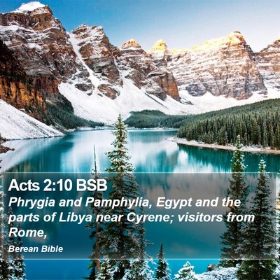 Acts 2:10 BSB Bible Verse Image