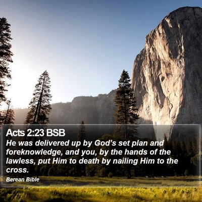 Acts 2:23 BSB Bible Verse Image