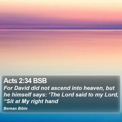 Acts 2:34 BSB Bible Verse Image
