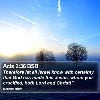 Acts 2:36 BSB Bible Verse Image