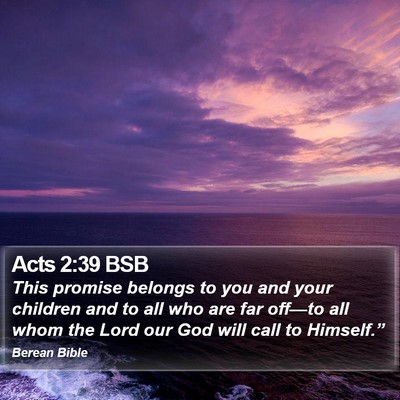 Acts 2:39 BSB Bible Verse Image