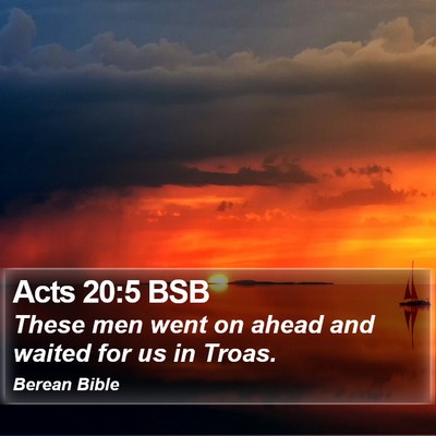 Acts 20:5 BSB Bible Verse Image