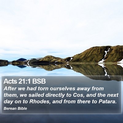 Acts 21:1 BSB Bible Verse Image