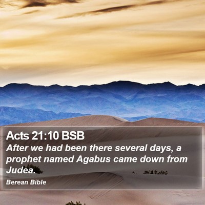 Acts 21:10 BSB Bible Verse Image