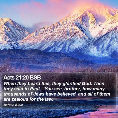 Acts 21:20 BSB Bible Verse Image