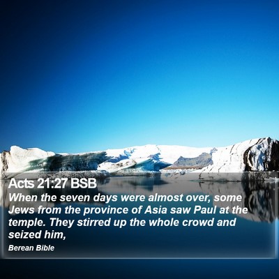 Acts 21:27 BSB Bible Verse Image