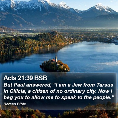 Acts 21:39 BSB Bible Verse Image