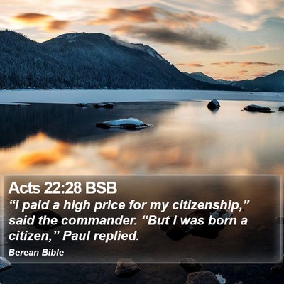 Acts 22:28 BSB Bible Verse Image
