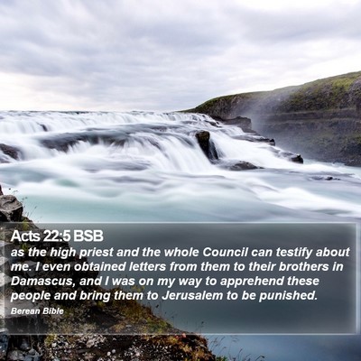 Acts 22:5 BSB Bible Verse Image