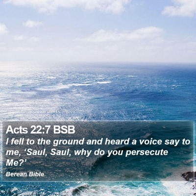 Acts 22:7 BSB Bible Verse Image