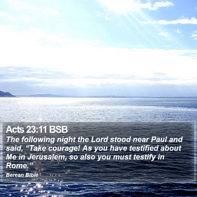 Acts 23:11 BSB Bible Verse Image