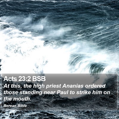 Acts 23:2 BSB Bible Verse Image