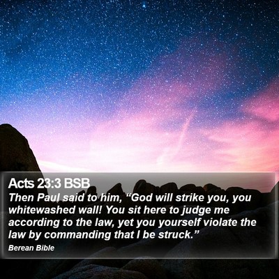 Acts 23:3 BSB Bible Verse Image