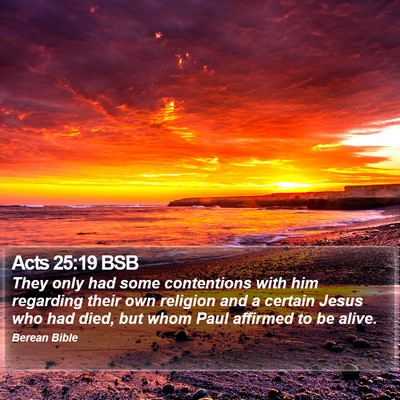 Acts 25:19 BSB Bible Verse Image
