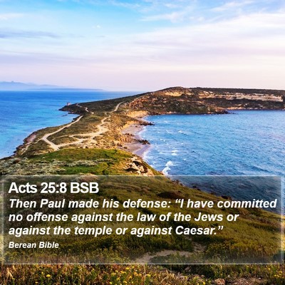 Acts 25:8 BSB Bible Verse Image