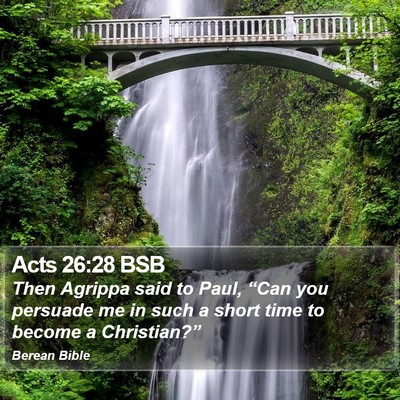 Acts 26:28 BSB Bible Verse Image