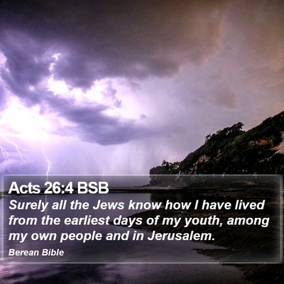 Acts 26:4 BSB Bible Verse Image