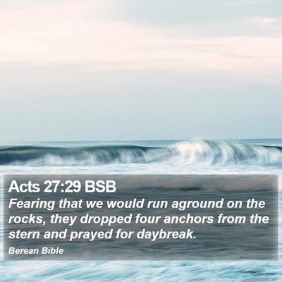 Acts 27:29 BSB Bible Verse Image