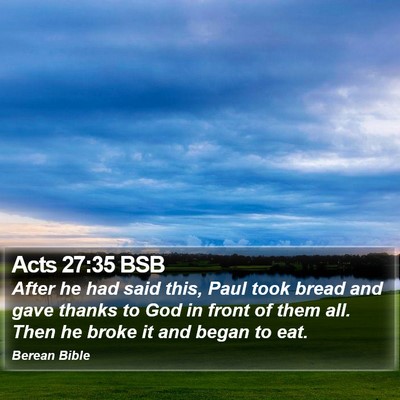 Acts 27:35 BSB Bible Verse Image