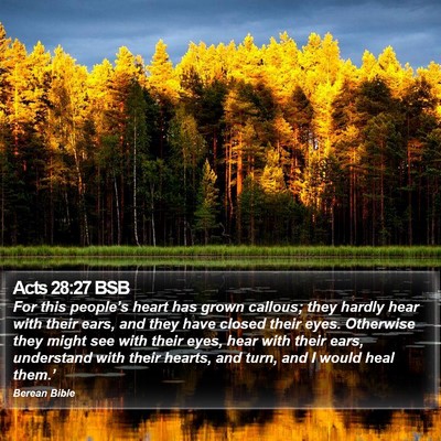 Acts 28:27 BSB Bible Verse Image
