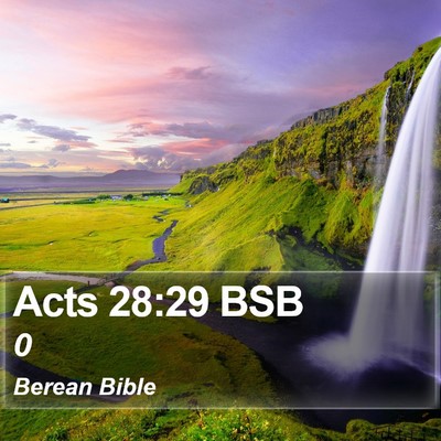 Acts 28:29 BSB Bible Verse Image