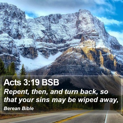 Acts 3:19 BSB Bible Verse Image