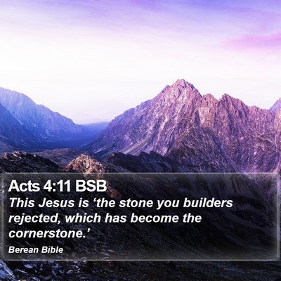 Acts 4:11 BSB Bible Verse Image
