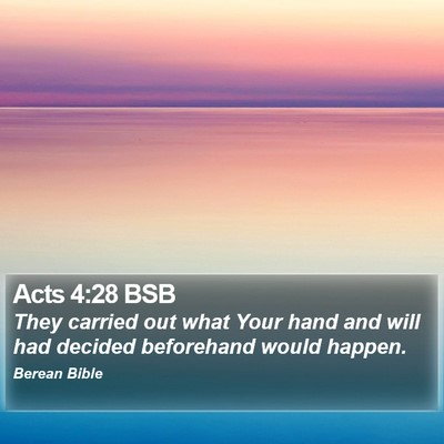 Acts 4:28 BSB Bible Verse Image